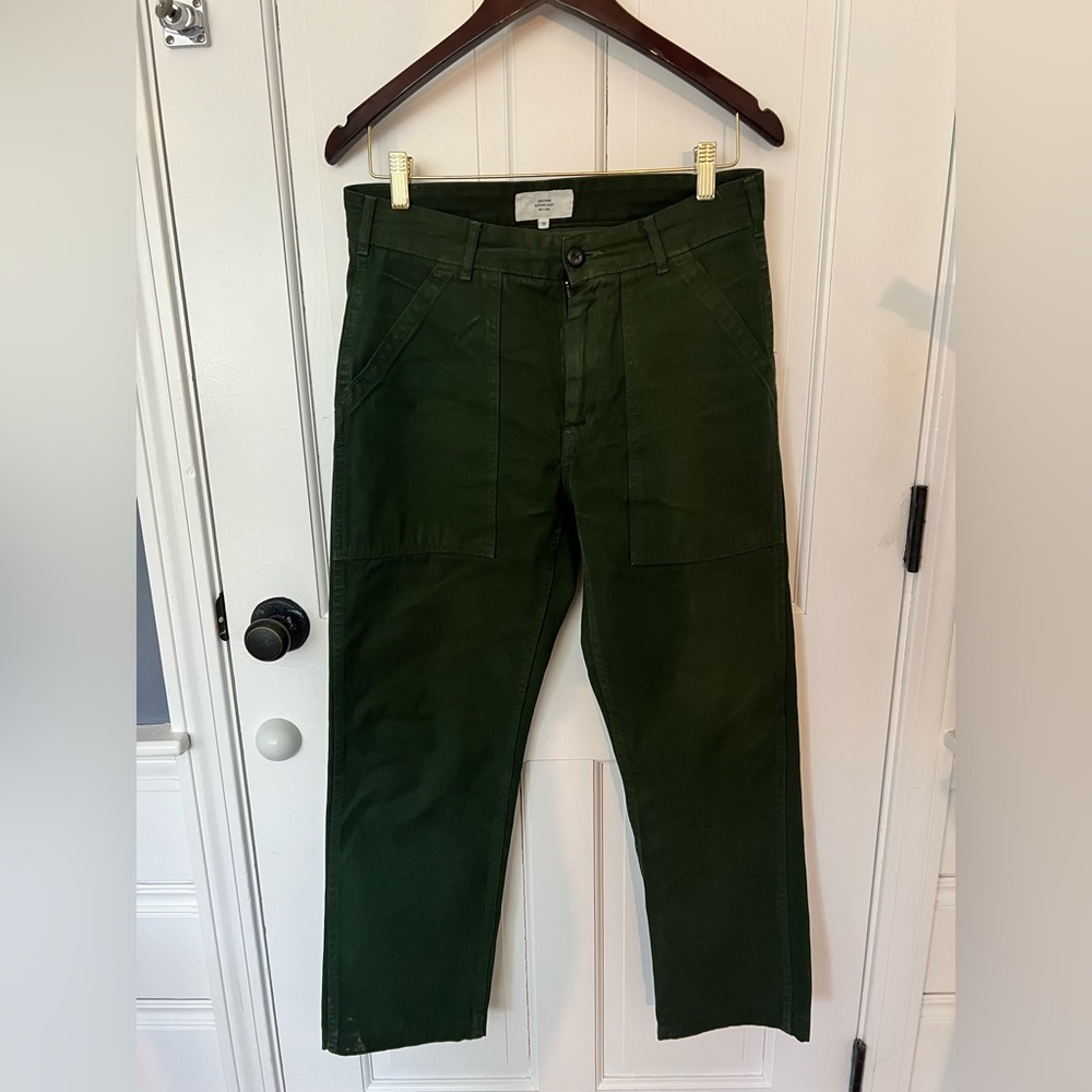 Jack Spade Hunter Green Utility Style Chino Pants Size 30